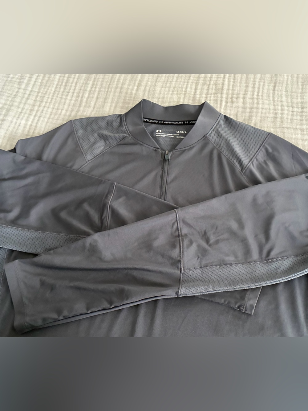 Under Armour Men’s Charcoal Gray Quarter-Zip Performance Jacket
